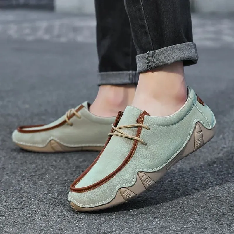 Men’s Split Leather Loafers – Casual & Stylish Fit