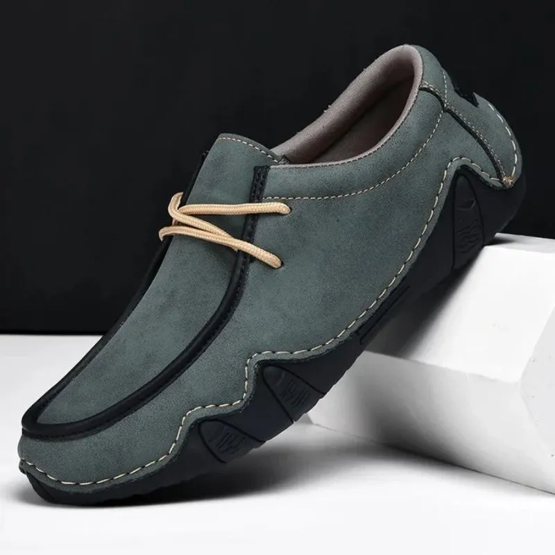 Men’s Split Leather Loafers – Casual & Stylish Fit