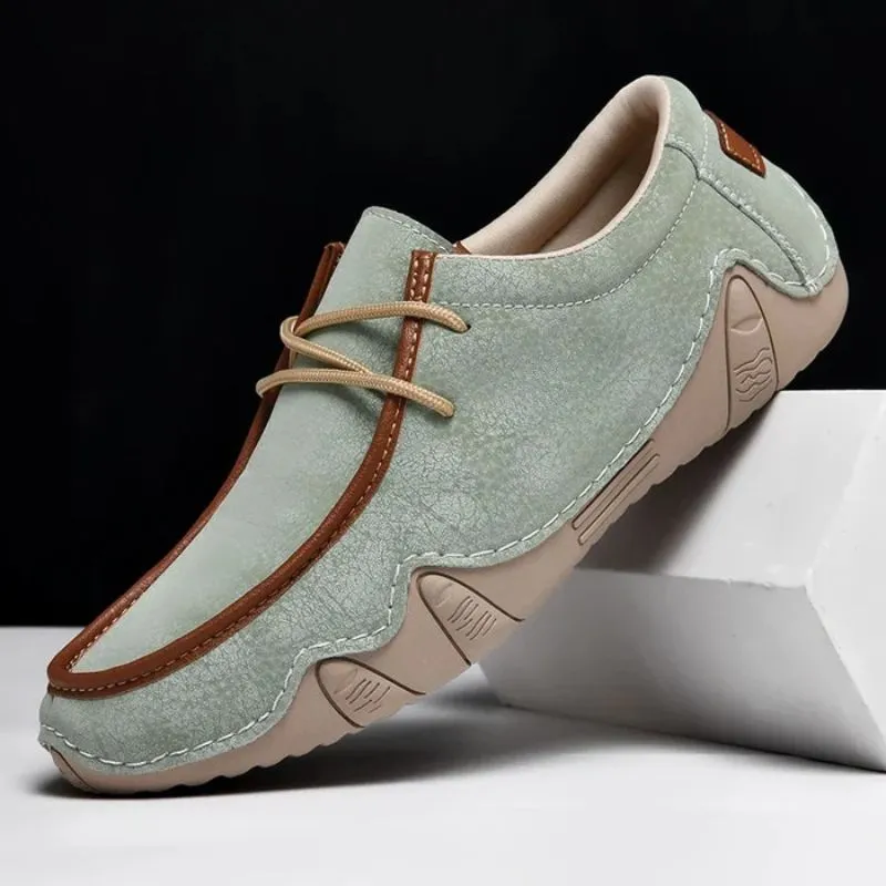 Men’s Split Leather Loafers – Casual & Stylish Fit