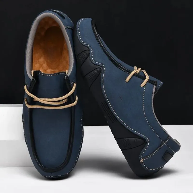 Men’s Split Leather Loafers – Casual & Stylish Fit