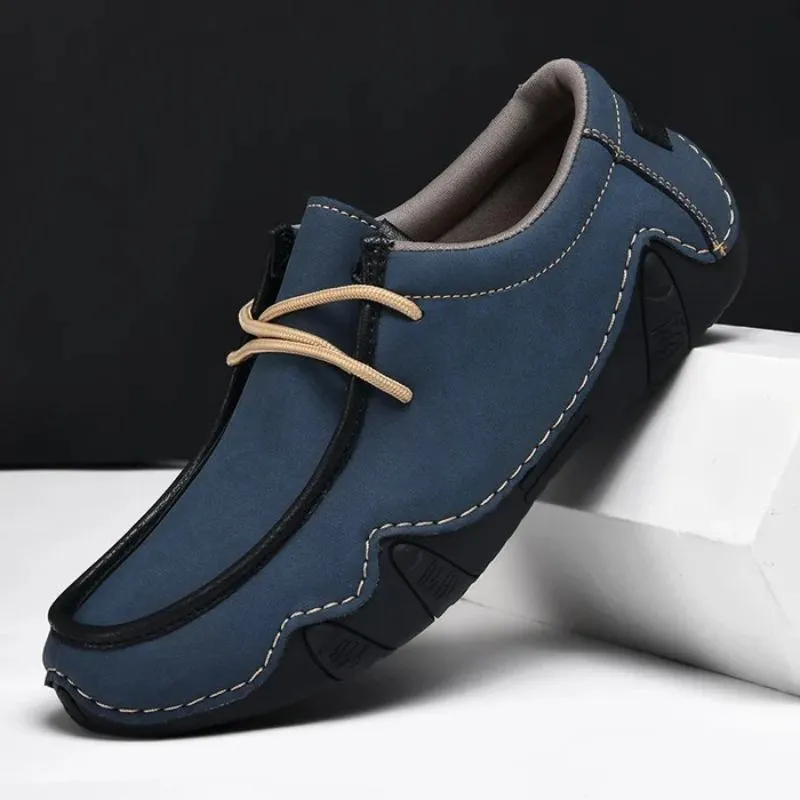 Men’s Split Leather Loafers – Casual & Stylish Fit