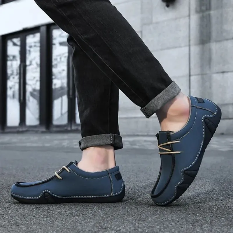 Men’s Split Leather Loafers – Casual & Stylish Fit