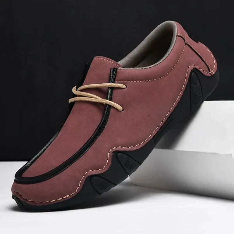 Men’s Split Leather Loafers – Casual & Stylish Fit