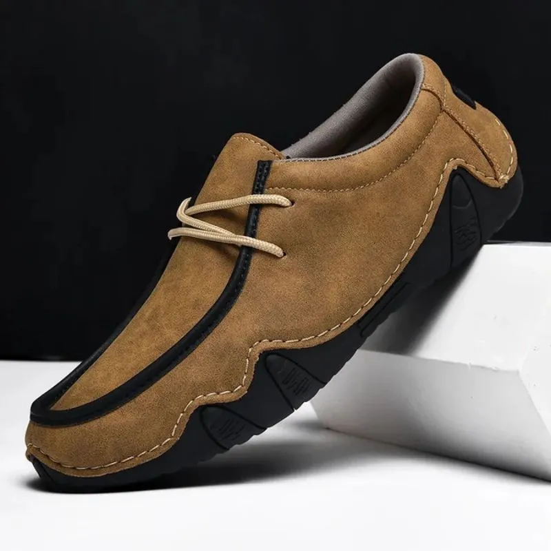Men’s Split Leather Loafers – Casual & Stylish Fit