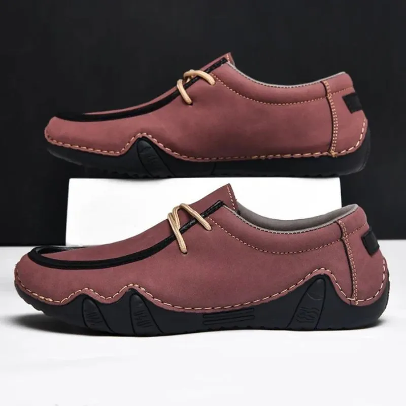 Men’s Split Leather Loafers – Casual & Stylish Fit