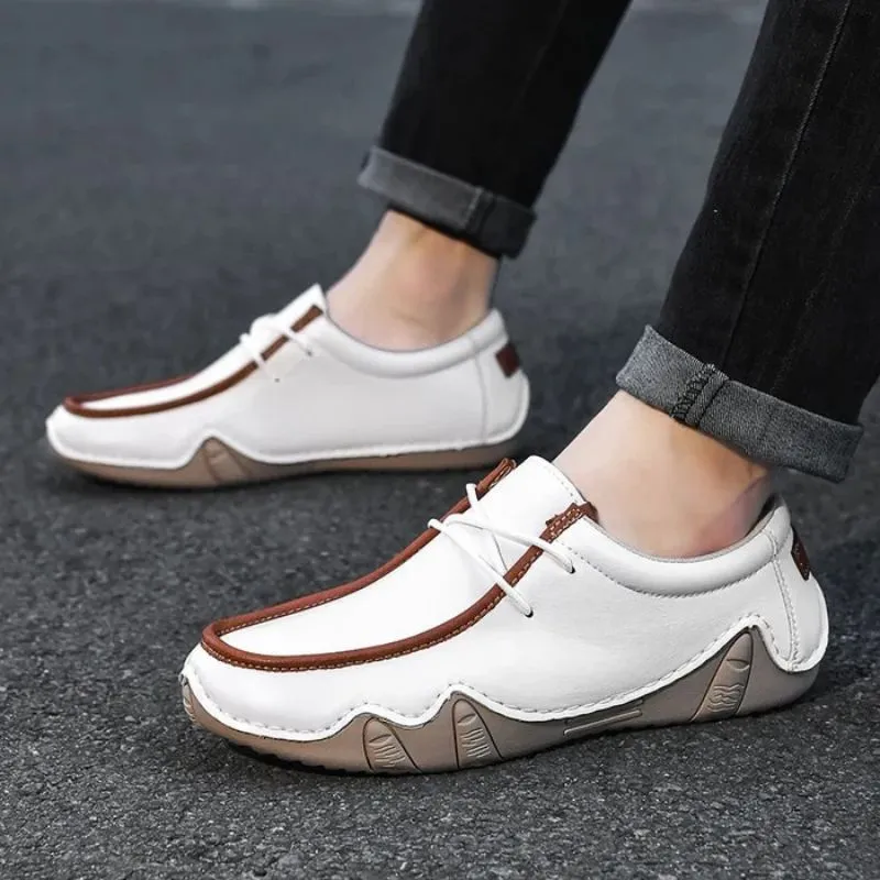 Men’s Split Leather Loafers – Casual & Stylish Fit