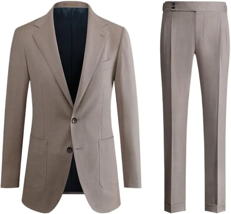Men's Suit Set Slim Casual Men Suits Business Formal Dress Suit Jackets Groom Wedding Suit Spring
