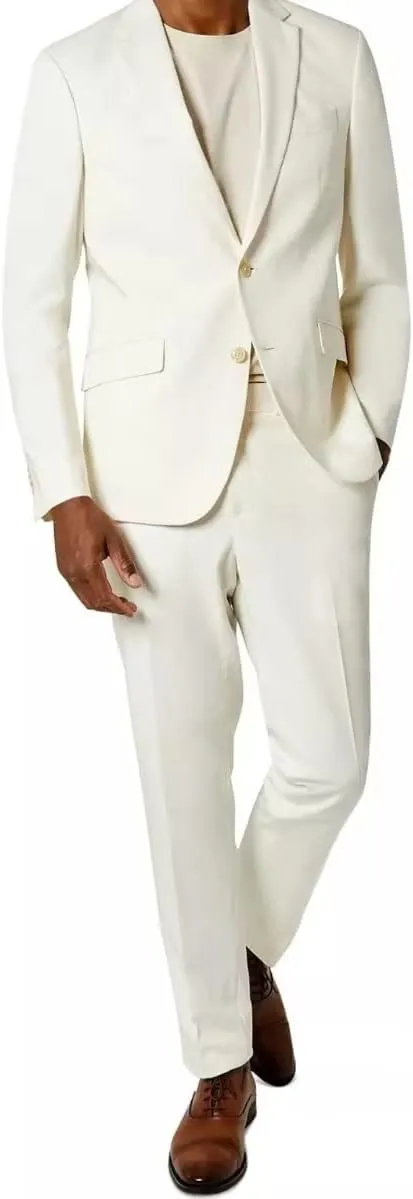 Mens Suits Slim Fit Prom Homecoming Suit for Men Wedding Business Tux Outfit 2 Piece Suit Jacket Blazer ＆Pants Set