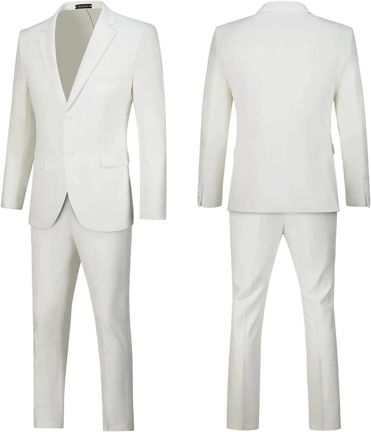 Mens Suits Slim Fit Prom Homecoming Suit for Men Wedding Business Tux Outfit 2 Piece Suit Jacket Blazer ＆Pants Set