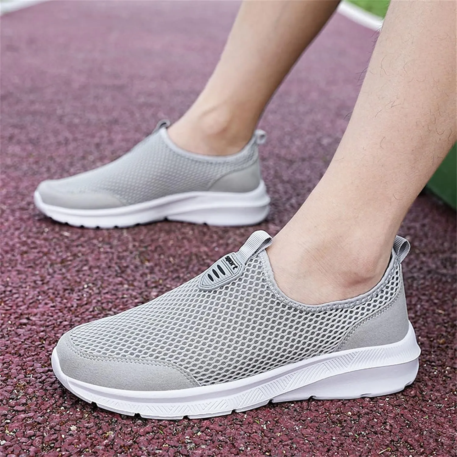Men's Tennis Shoes Slip on Walking Shoes Casual Breathable Sneakers Lightweight Golf Shoes Work Out Shoes