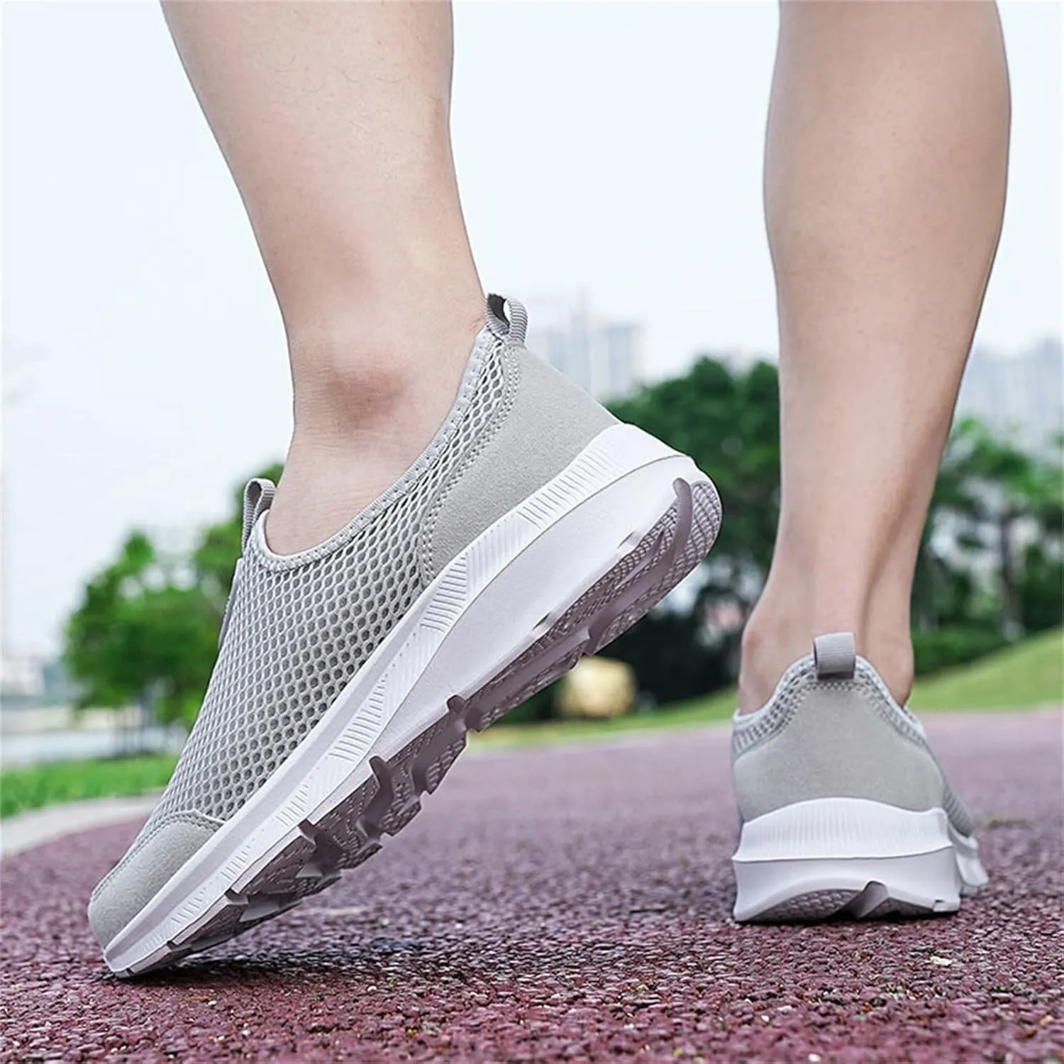 Men's Tennis Shoes Slip on Walking Shoes Casual Breathable Sneakers Lightweight Golf Shoes Work Out Shoes
