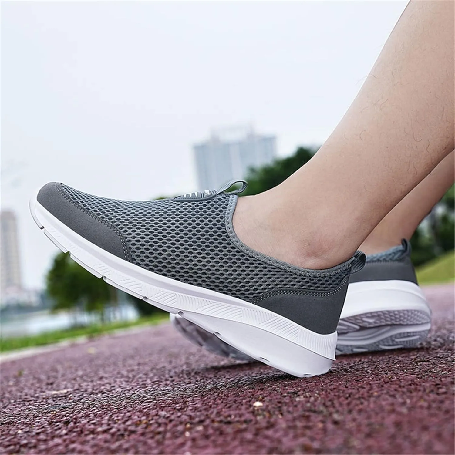 Men's Tennis Shoes Slip on Walking Shoes Casual Breathable Sneakers Lightweight Golf Shoes Work Out Shoes