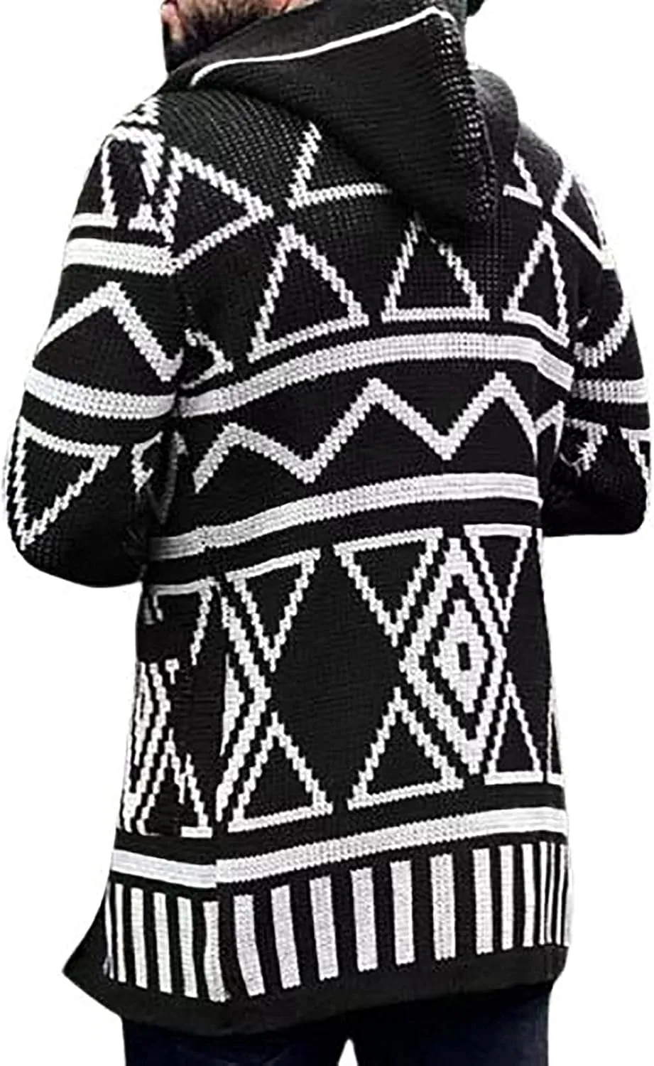 Men's Ugly Sweaters Cardigan Big Tall Boys Knitwear Sweater Coat Flat Knitted Loose Plus Size Windbreaker Jacket