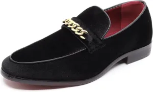 Men's Vintage Velvet Designer Classic Dress Tuxedo Smoking Slipper Loafer Slip On Shoes Arthur-02
