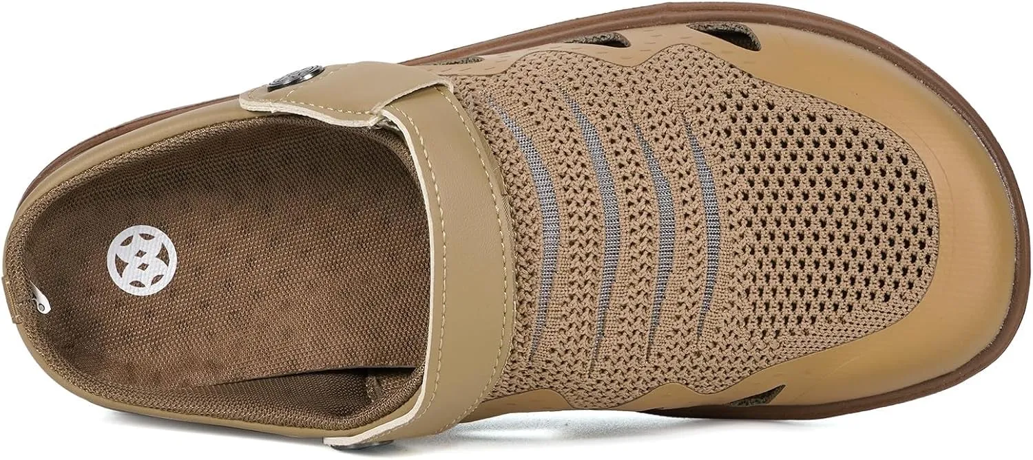 Men's Women's Clogs Garden Shoes Slip On Sandals Breathable Summer Orthotic Walking Slippers with Plantar Fasciitis Soles