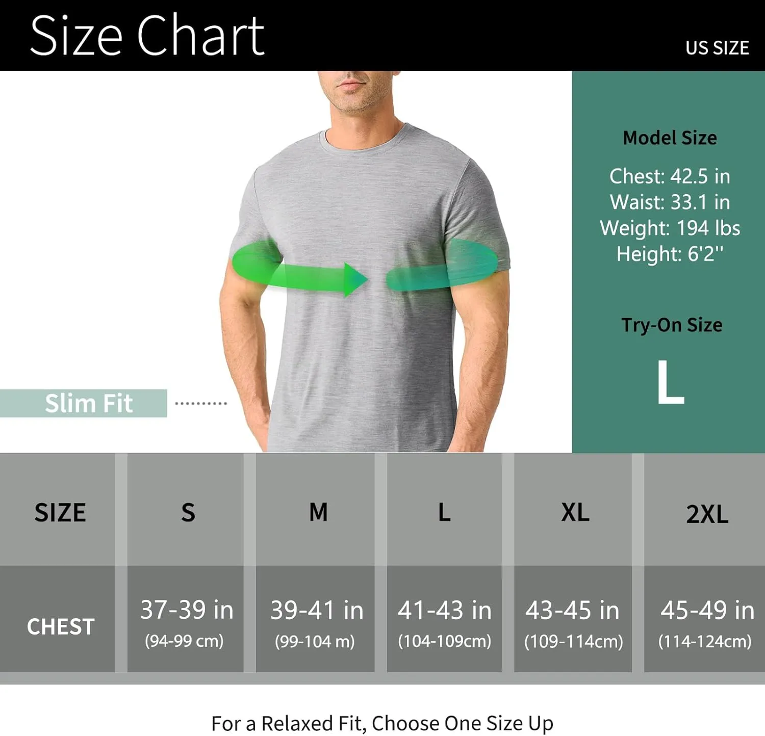 Merino Protect 100% Merino Wool T Shirts for Men Odor Resistance Base Layer Hiking Travel T-Shirt Soft Undershirt