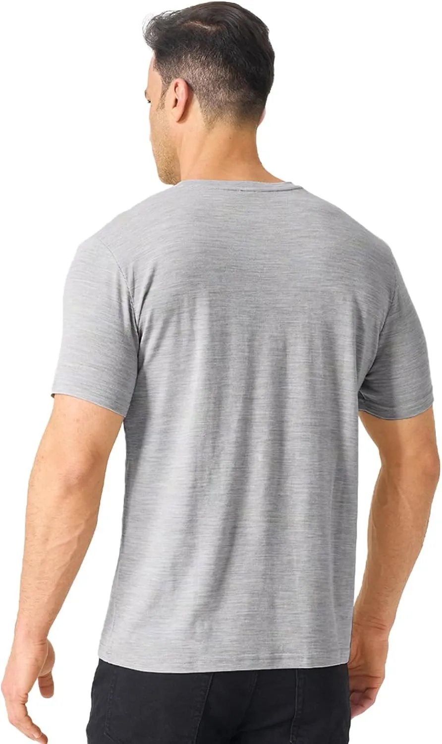 Merino Protect 100% Merino Wool T Shirts for Men Odor Resistance Base Layer Hiking Travel T-Shirt Soft Undershirt