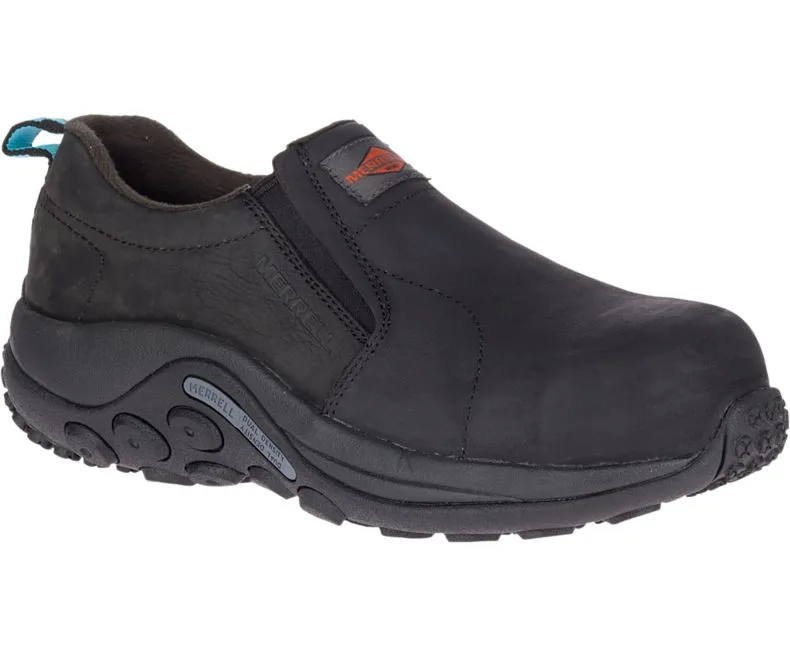 Merrell Work Women's Jungle Moc Leather Composite Toe Slip-On Shoe