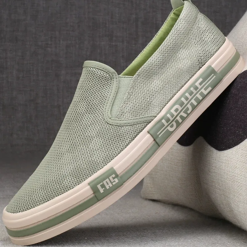 Mesh Lazy Beijing Driving Massive bargain Old 2 Thin Men's Shoes Men's Summer Men's Breathable Shoes Modern Shoes Men's Lazy Slip-on Trendy Cloth