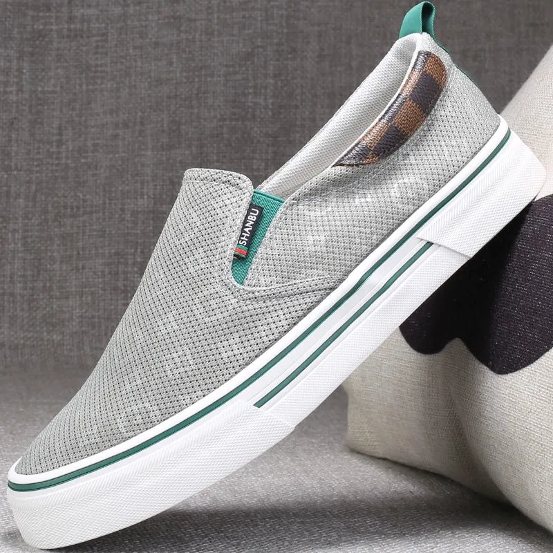 Mesh Lazy Beijing Driving Massive bargain Old 2 Thin Men's Shoes Men's Summer Men's Breathable Shoes Modern Shoes Men's Lazy Slip-on Trendy Cloth