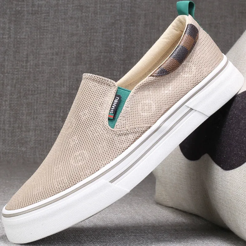 Mesh Lazy Beijing Driving Massive bargain Old 2 Thin Men's Shoes Men's Summer Men's Breathable Shoes Modern Shoes Men's Lazy Slip-on Trendy Cloth