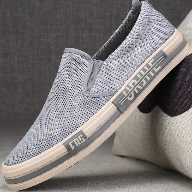 Mesh Lazy Beijing Driving Massive bargain Old 2 Thin Men's Shoes Men's Summer Men's Breathable Shoes Modern Shoes Men's Lazy Slip-on Trendy Cloth