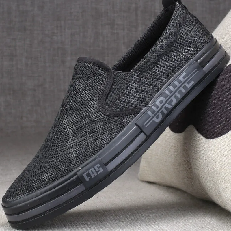 Mesh Lazy Beijing Driving Massive bargain Old 2 Thin Men's Shoes Men's Summer Men's Breathable Shoes Modern Shoes Men's Lazy Slip-on Trendy Cloth