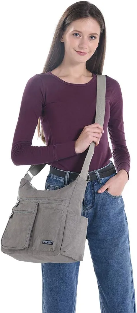 MHCNLL Crossbody Bag with Anti Theft RFID Pocket - Women Lightweight Water-Resistant Purse