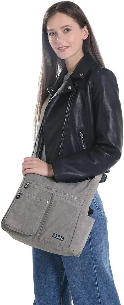 MHCNLL Crossbody Bag with Anti Theft RFID Pocket - Women Lightweight Water-Resistant Purse