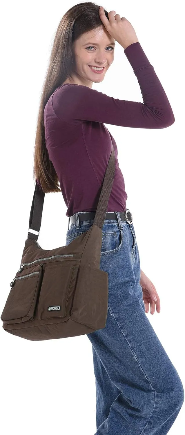 MHCNLL Crossbody Bag with Anti Theft RFID Pocket - Women Lightweight Water-Resistant Purse