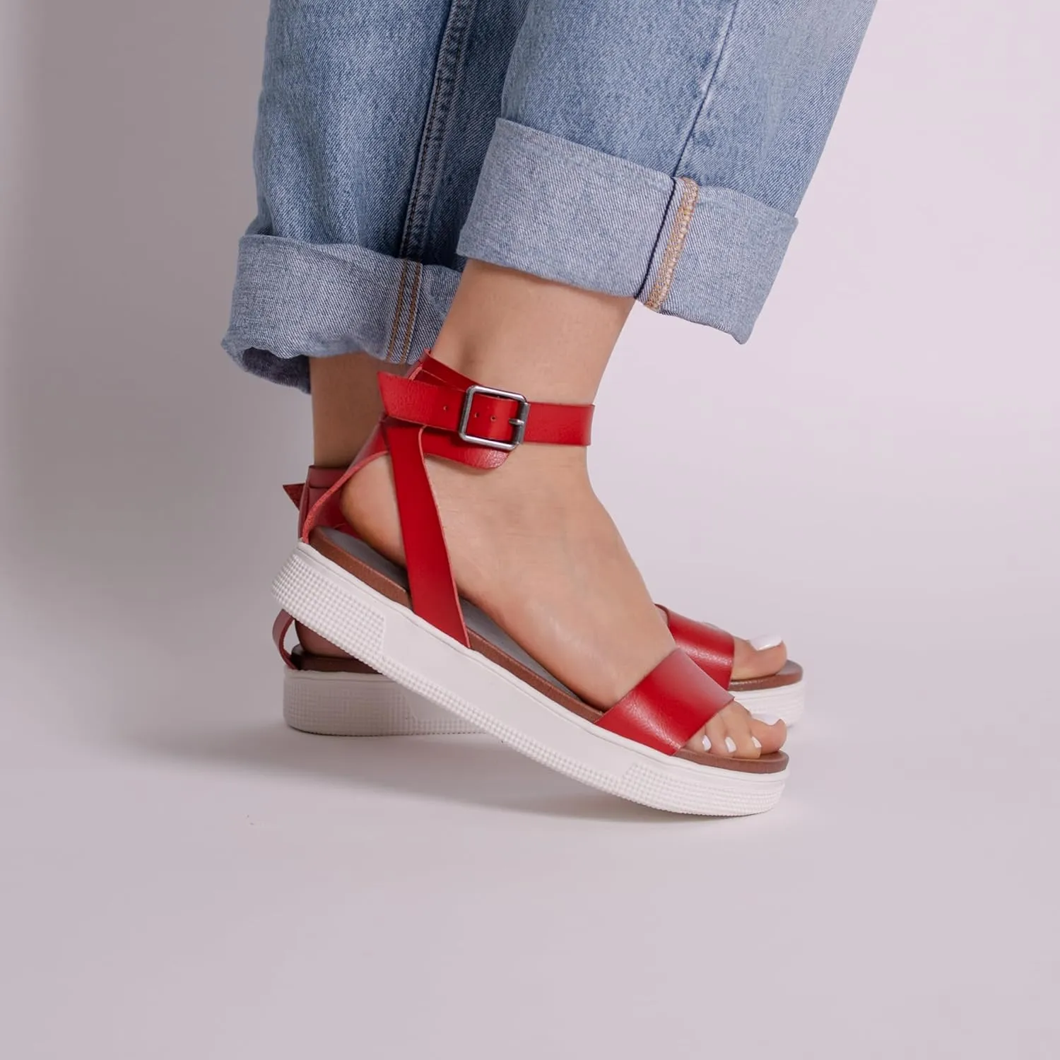 MIA Shoes Ellen Womens Ankle Strap Platform Sandals