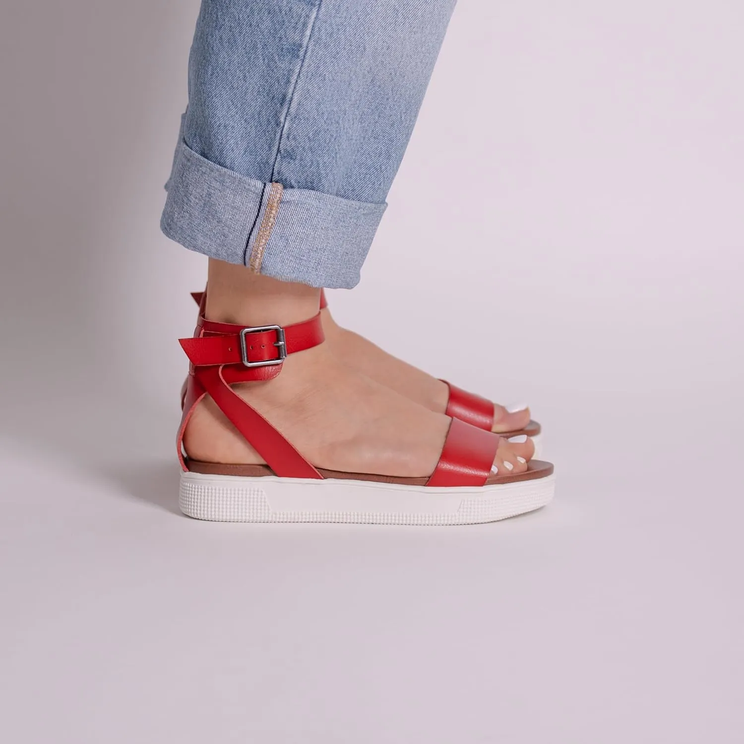 MIA Shoes Ellen Womens Ankle Strap Platform Sandals