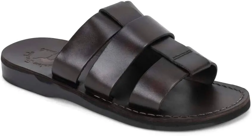 Micah - Leather Double Strap Sandal - Mens Sandals
