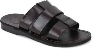 Micah - Leather Double Strap Sandal - Mens Sandals