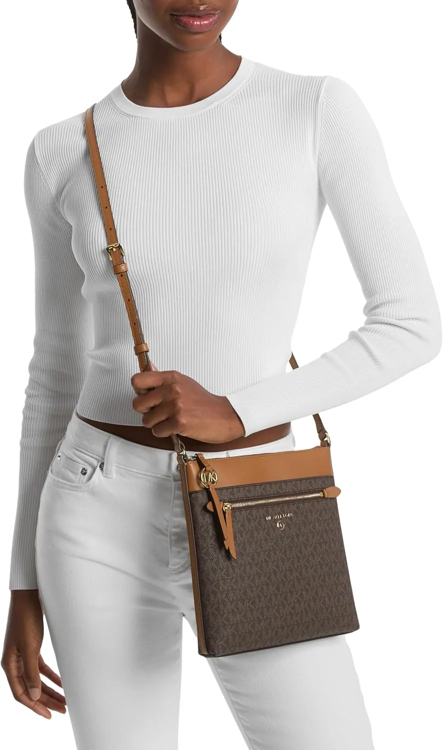 Michael Kors Jet Set Charm Small Flat Crossbody Bag