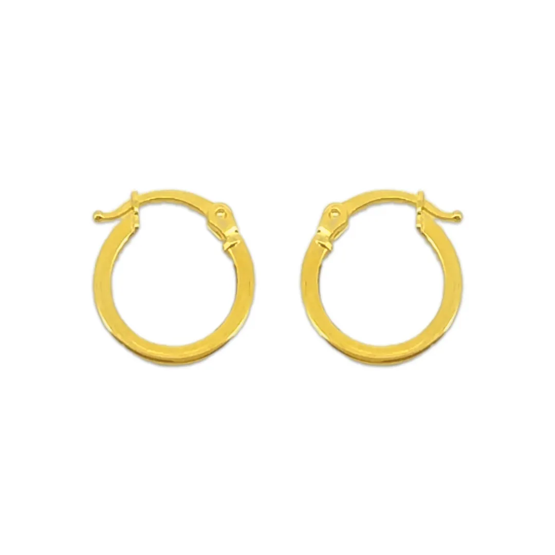 Mini Sleek Flat Hoops