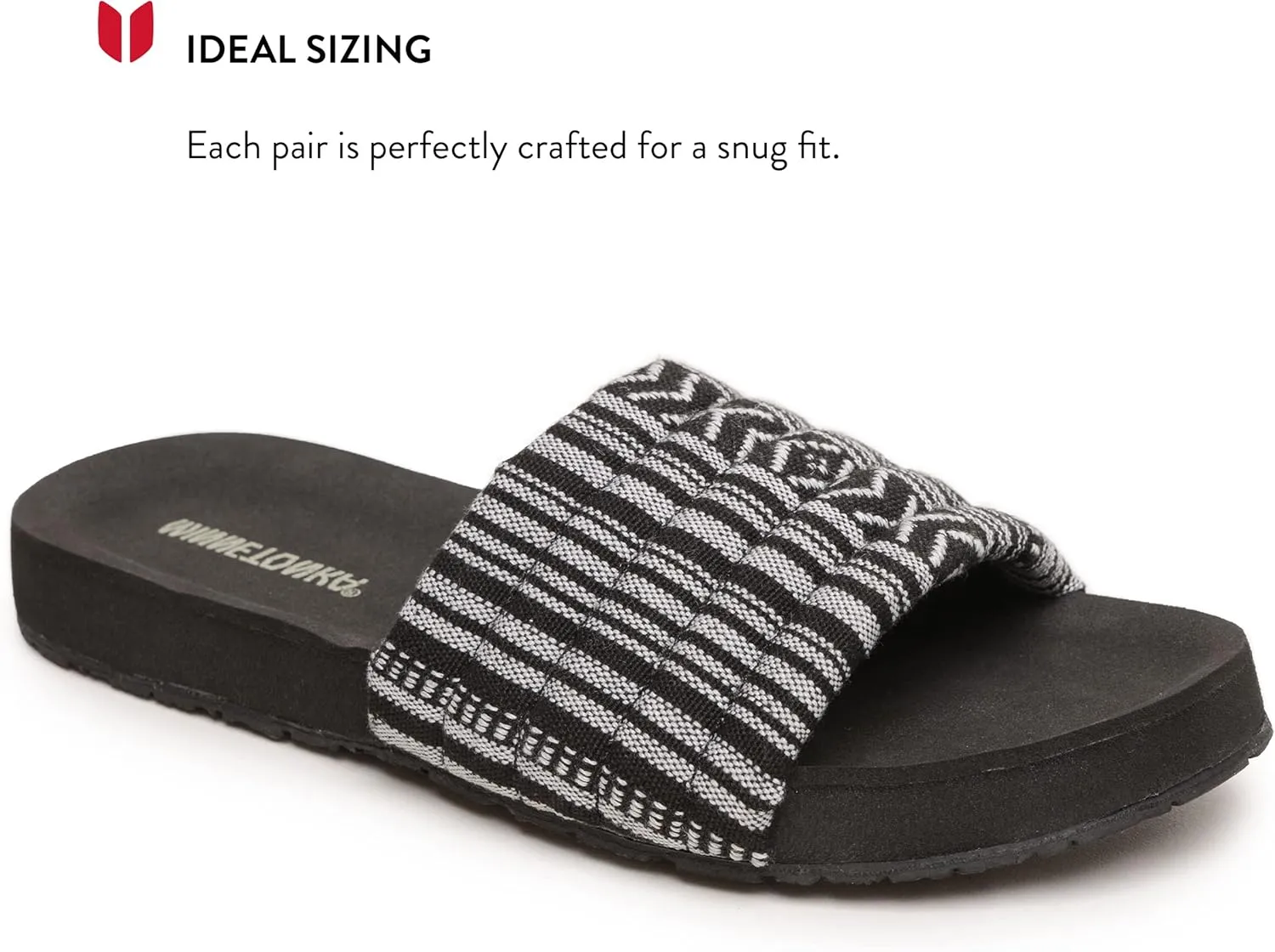 Minnetonka Heidi - Comfy Slides for Women Featuring Vibrant Fabric Print Design, Classic Slip-On Style, Contoured EVA Footbed, Rubber Outsole, and Fabric Upper