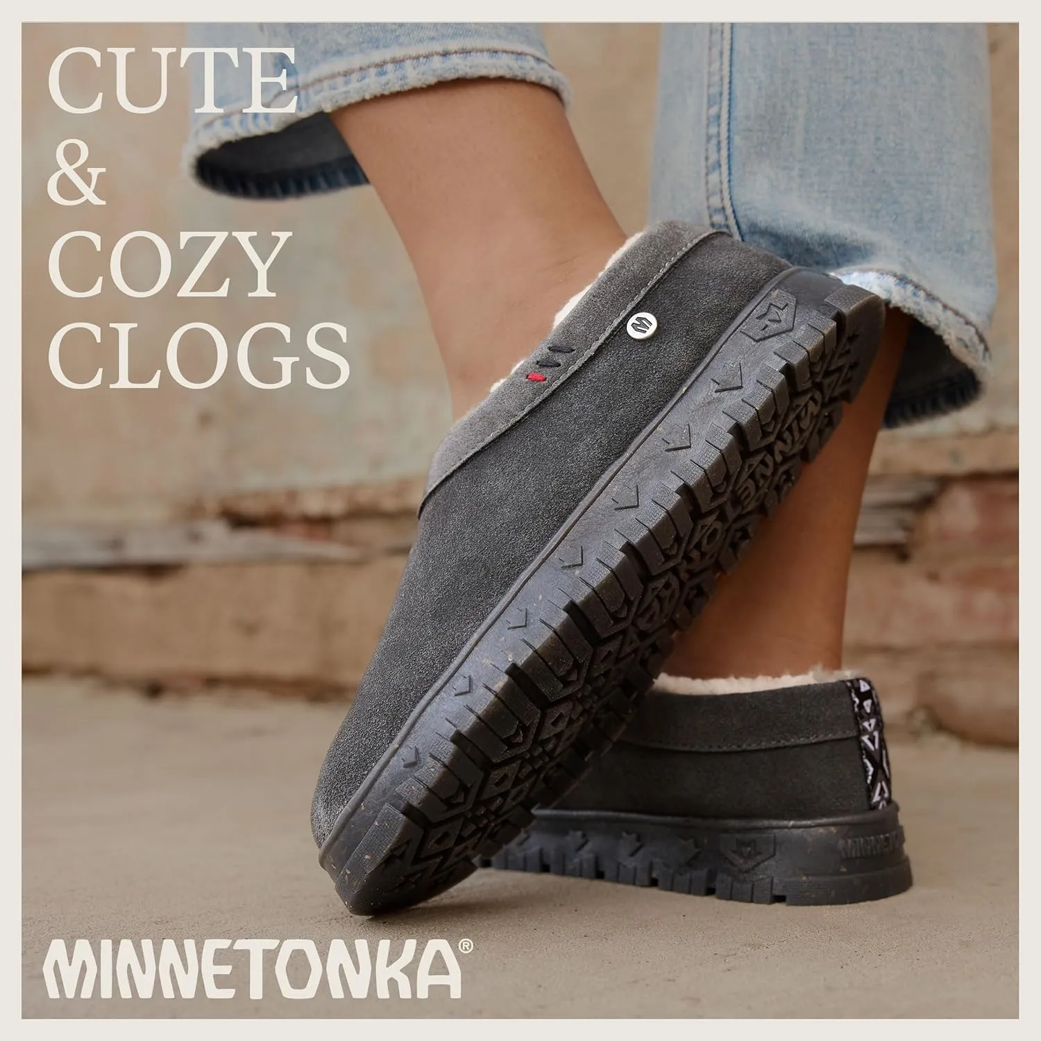 Minnetonka Neva – Indoor/Outdoor Slippers for Women with Hard Sole Design, and Slip On Clog Silhouette