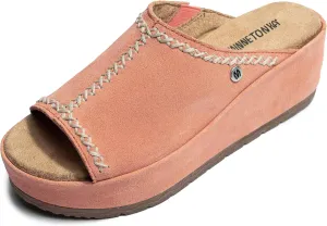 Minnetonka Paislee – Women’s Wedge Sandals with Slip-On Design, Genuine Suede, Microfiber Lining, and Thick Rubber Sole