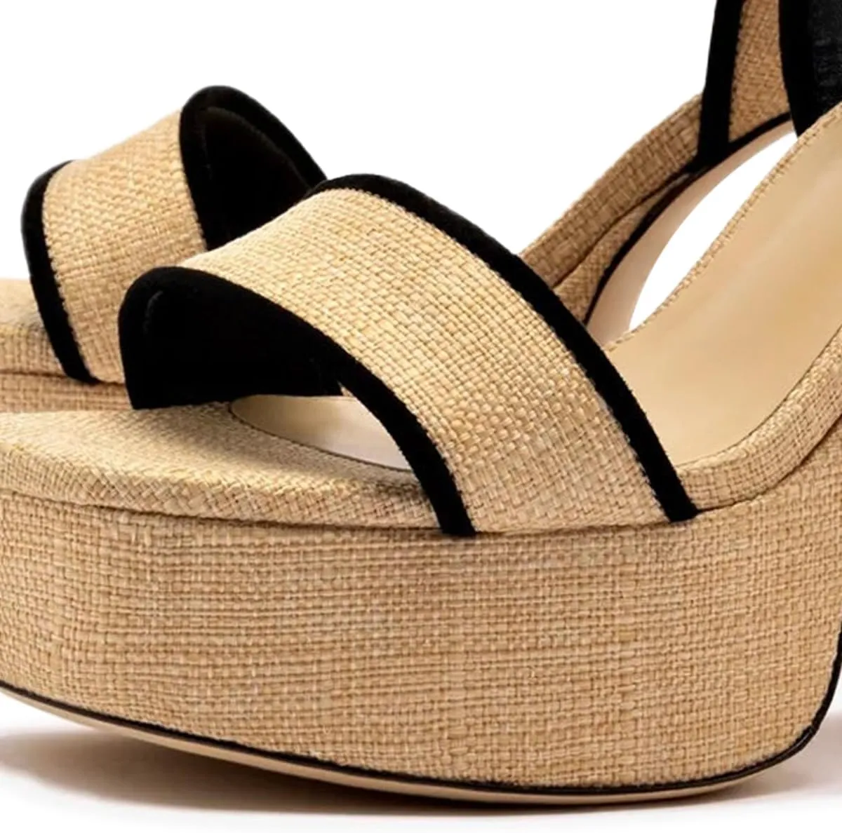 miss left Women Stylish Open Toe Platform Sandals Ankle Strap Backless Chunky High Heels Summer Party Club Date Dance Shoes Size 4-16 US