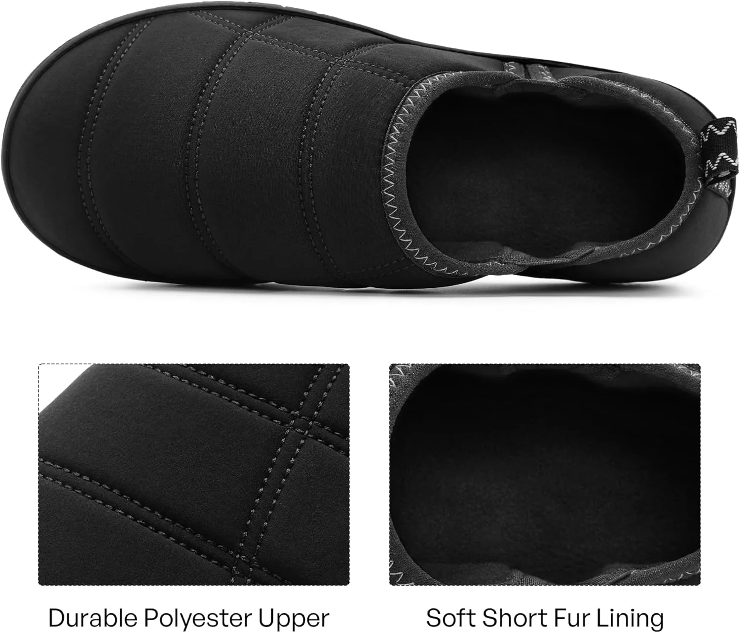 MIXIN Mens Slippers Indoor Outdoor Comfy Slip On Memory Foam House Shoes