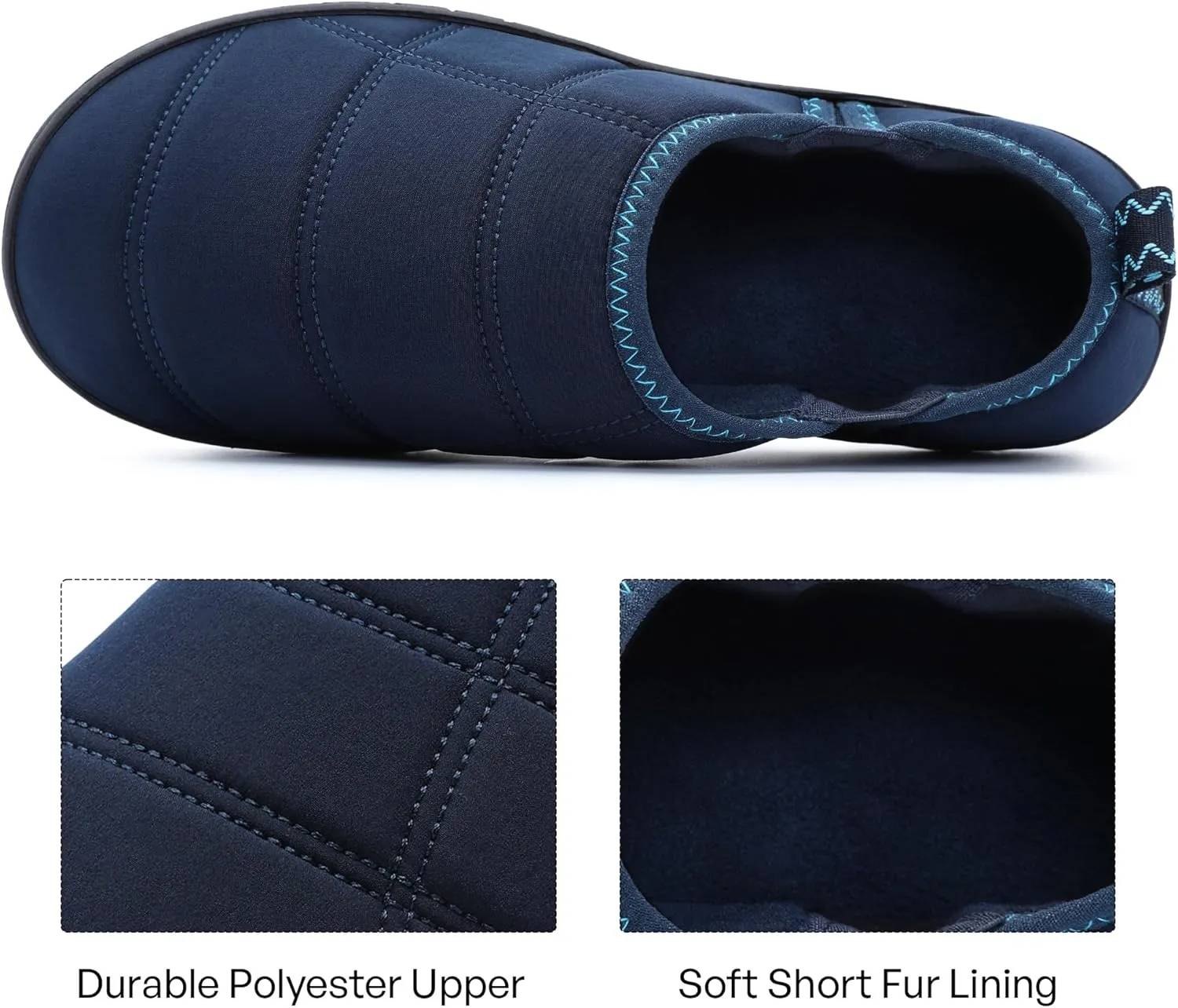 MIXIN Mens Slippers Indoor Outdoor Comfy Slip On Memory Foam House Shoes