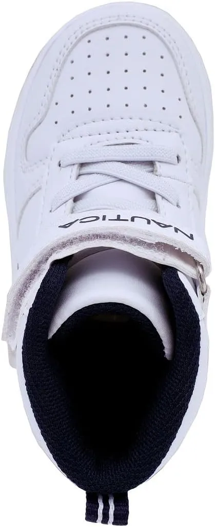 Nautica Kids High Top Basketball Sneakers – Toddler/Little Kid Fashion Boots, Comfortable Athletic Walking Shoes for Boys and Girls