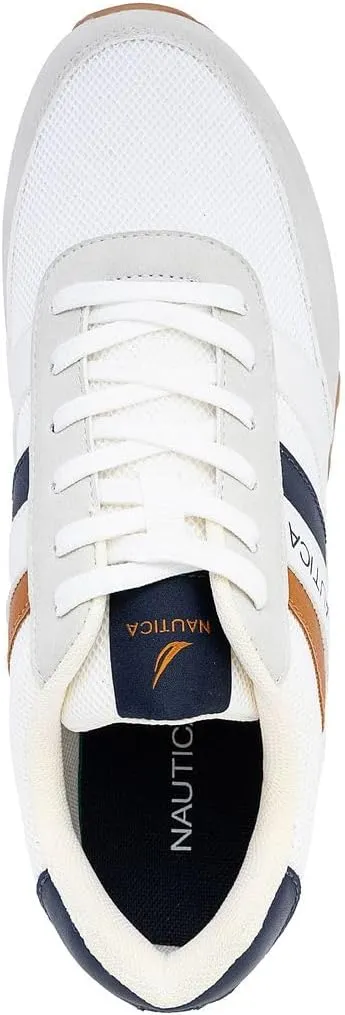 Nautica Men's Lace-Up Sneakers – Casual, Stylish, and Comfortable for Walking