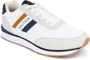Nautica Men's Lace-Up Sneakers – Casual, Stylish, and Comfortable for Walking