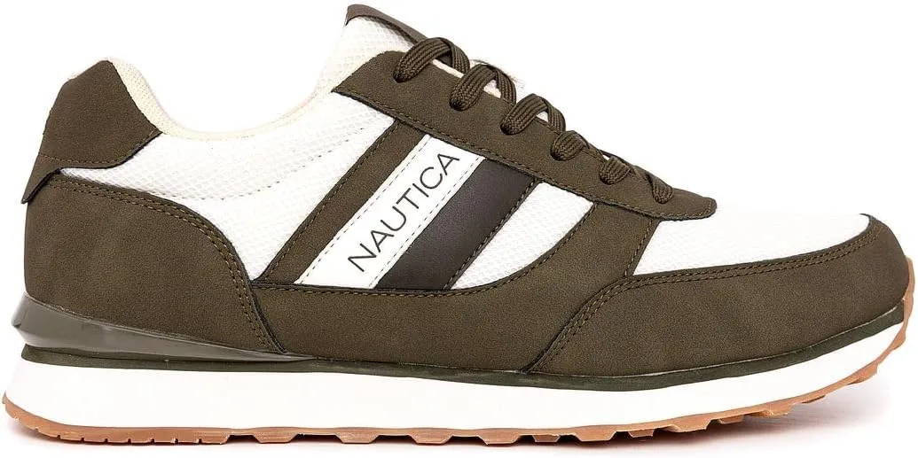 Nautica Men's Lace-Up Sneakers – Casual, Stylish, and Comfortable for Walking
