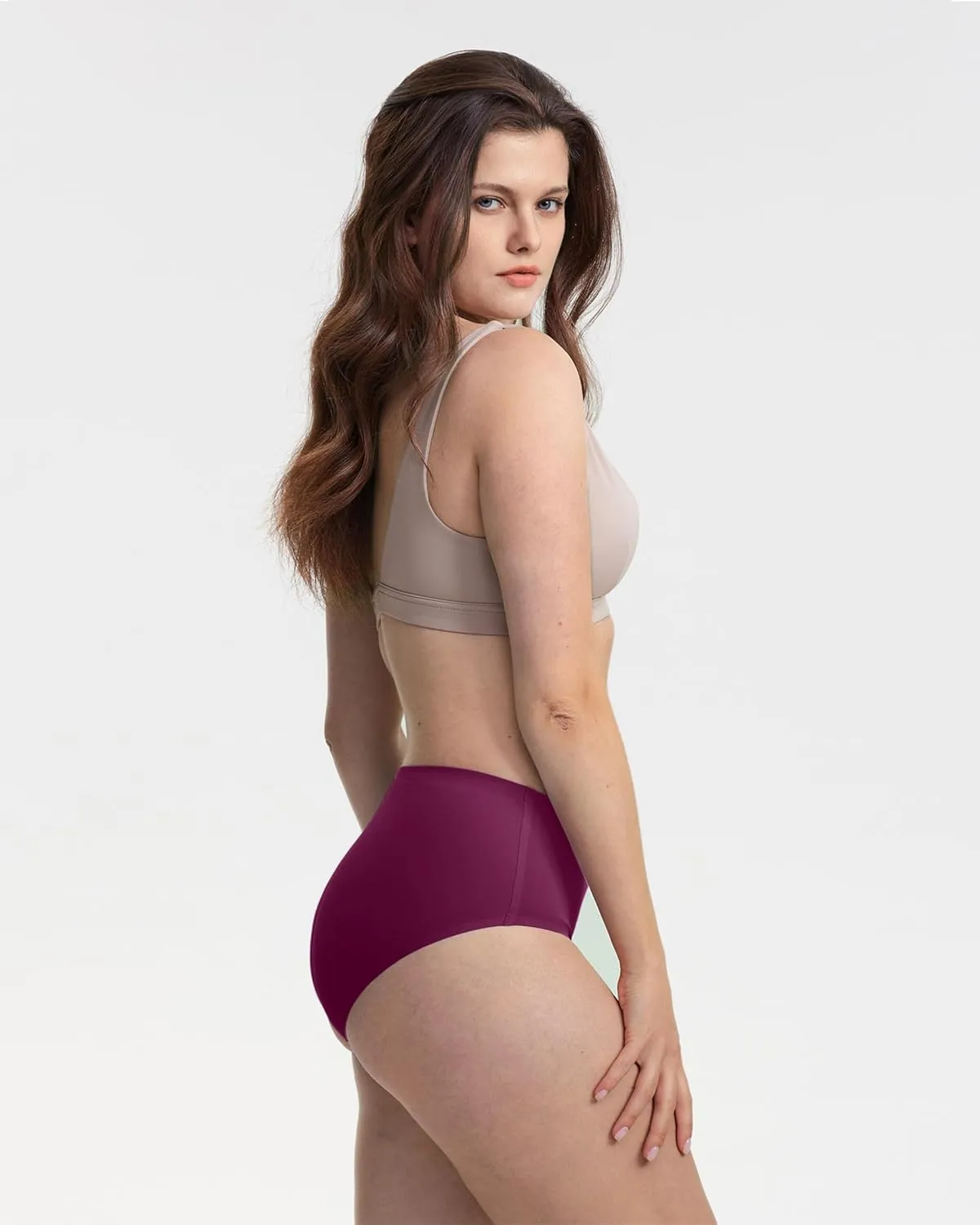 Neione Women's Cotton Underwear No Show Hipster Panties with Seamless Look No Panty Lines