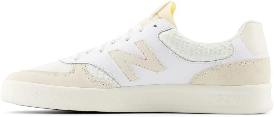 New Balance Men's 300 V3 Court Sneaker, White/Sea Salt/Linen, 13 Wide