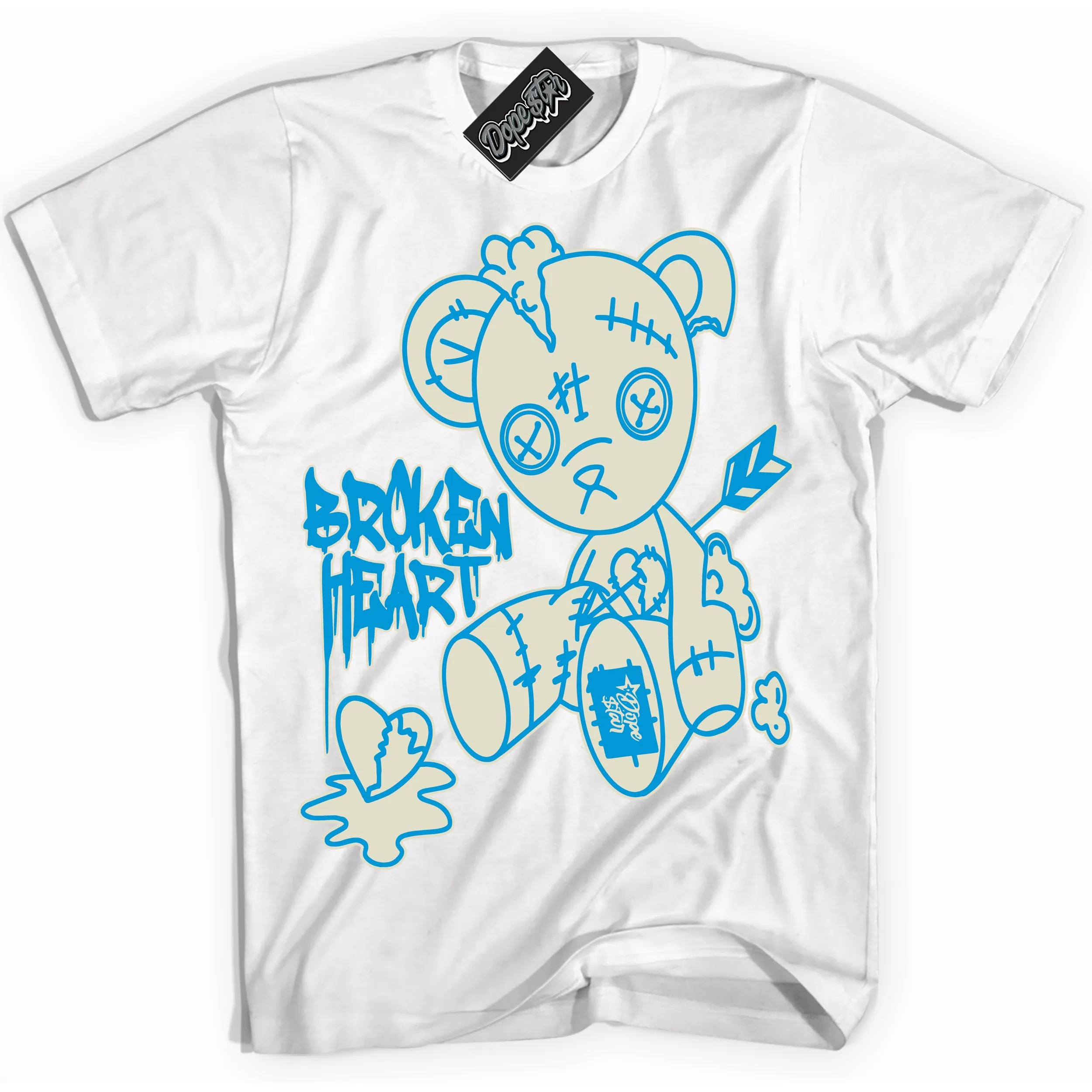 Next Nature Light Khaki Star Blue Dunk Sneaker Shirt Broken Heart Bear Graphic