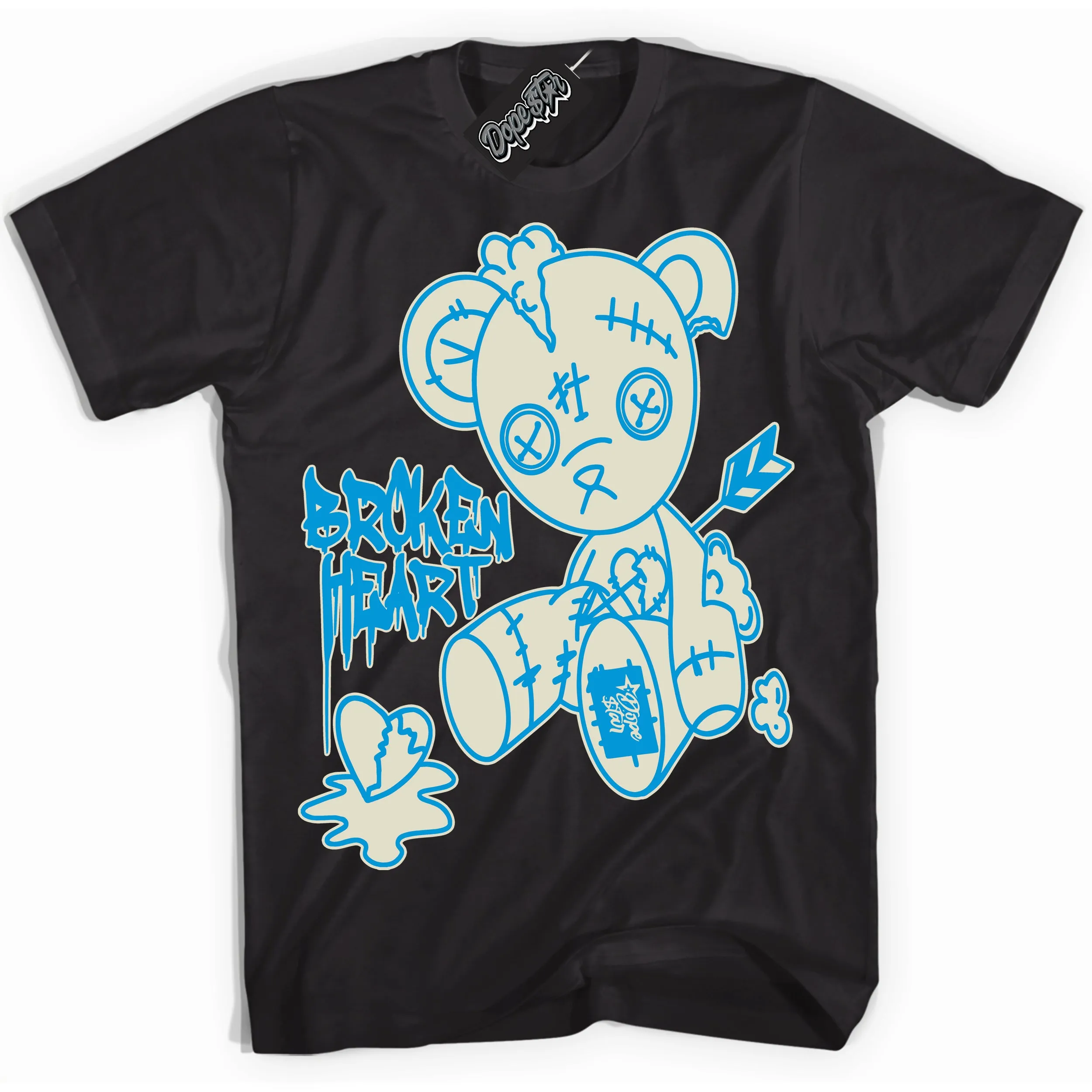Next Nature Light Khaki Star Blue Dunk Sneaker Shirt Broken Heart Bear Graphic